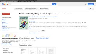 
                            8. Multimedia Quality of Experience (QoE): Current Status and Future ...