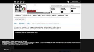 
                            13. Multimedia - Video - Gianluca Grignani - Emozioni nuove ...