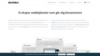 
                            6. MultiNet skapar moderna webbtjänster som gör företagare lönsammare