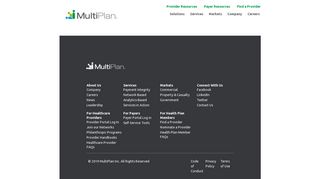 
                            4. MultiPlan: Serving Healthcare Payers