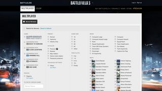 
                            2. Multiplayer - Battlelog / Battlefield 3