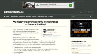 
                            10. Multiplayer gaming community launches at Sonera SurfPort ...