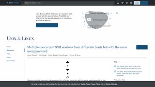 
                            12. Multiple concurrent SSH sessions from different clients but with the ...