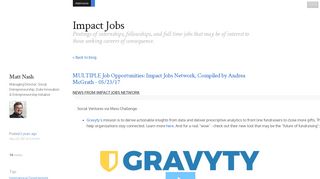 
                            9. MULTIPLE Job Opportunities: Impact Jobs Network, Compiled by ...