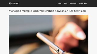 
                            5. Multiple login registration flows in an iOS Swift app | LynxPro Blog