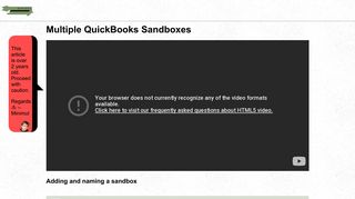 
                            11. Multiple QuickBooks Sandboxes - Minimul