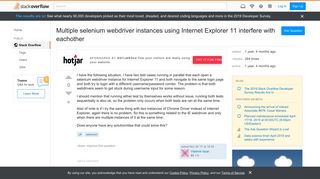 
                            2. Multiple selenium webdriver instances using Internet Explorer 11 ...