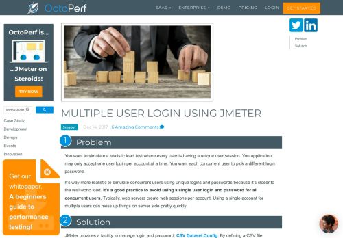 
                            5. Multiple User Login Using JMeter - Jmeter - OctoPerf