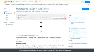 
                            13. Multiple users' session in same browser - Stack Overflow