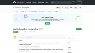 
                            6. Multiple-value parameter · Issue #631 · visionmedia/superagent · GitHub