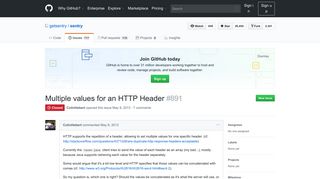 
                            5. Multiple values for an HTTP Header · Issue #891 · getsentry/sentry ...