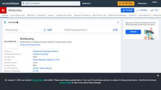 
                            8. Multiposting | Crunchbase