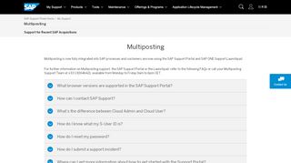 
                            2. Multiposting - SAP Support Portal
