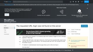 
                            8. multisite - The requested URL /login was not found on this server ...