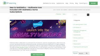 
                            4. Multiverse is the new gaming experience included with Mathletics