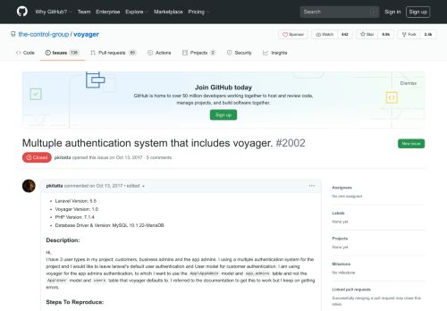 
                            4. Multuple authentication system that includes voyager. · Issue #2002 ...