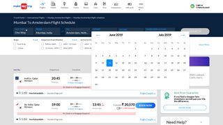 
                            10. Mumbai (BOM) to Amsterdam (AMS) Flight Schedule, Time Duration ...