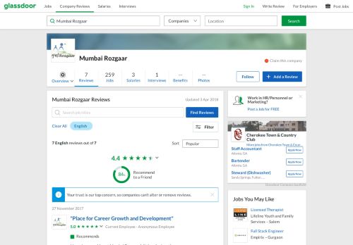 
                            10. Mumbai Rozgaar Reviews | Glassdoor.co.in