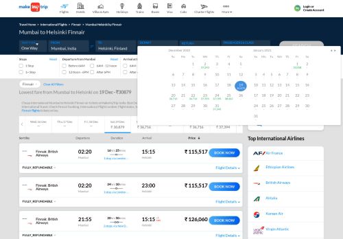 
                            8. Mumbai to Helsinki Finnair Flights, Fare, Status & Time Schedule ...