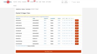 
                            12. Mumbai to Nagpur Train Tickets, Book Trains, Check Online ...