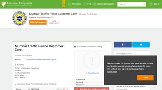 
                            10. Mumbai Traffic Police Customer Care, Complaints and Reviews
