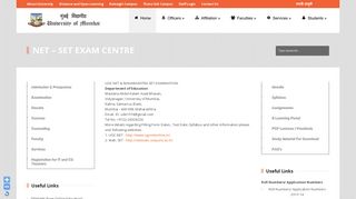 
                            11. Mumbai University – English » NET – SET Exam centre