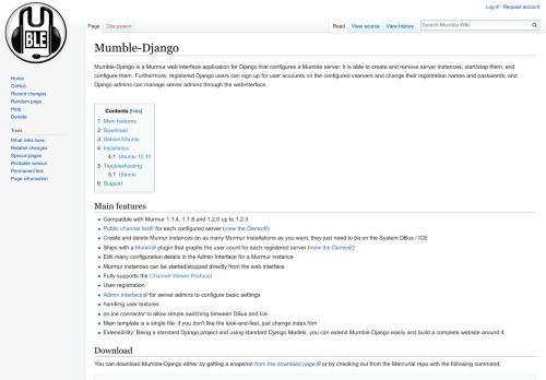 
                            1. Mumble-Django - Mumble Wiki