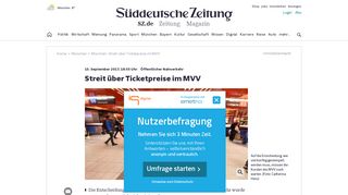 
                            11. München: Streit über Ticketpreise im MVV - München - Süddeutsche.de