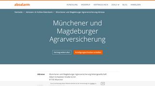 
                            9. Münchener und Magdeburger Agrarversicherung Kontakt - Aboalarm