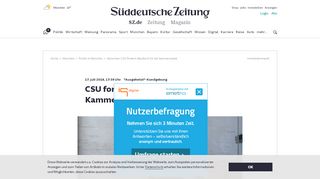 
                            11. Münchner CSU fordert Maulkorb für die Kammerspiele - München ...