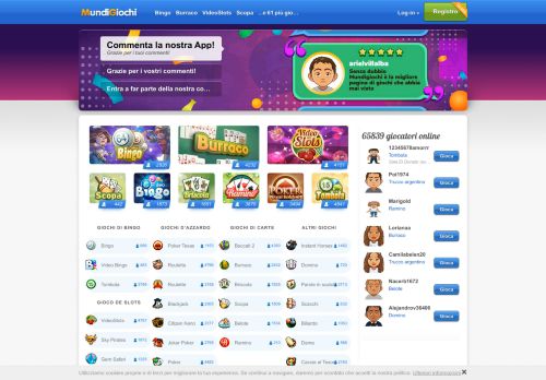 
                            1. Mundigiochi - La piú grande community multiplayer online