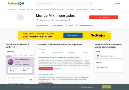 
                            11. Mundo Mix Importados - Reclame Aqui