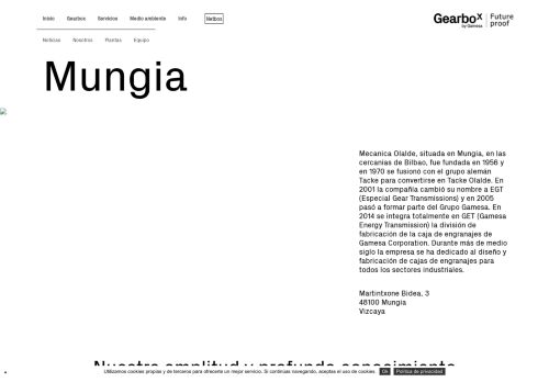 
                            5. Mungia - Gearbox by Gamesa