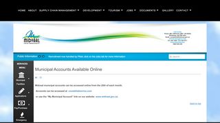 
                            3. Municipal Accounts Available Online - Midvaal