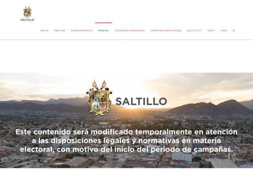 
                            3. Municipio de Saltillo | Todos por Saltillo