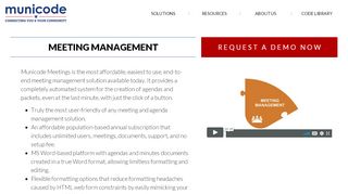 
                            6. MunicodeMeetings agenda management software