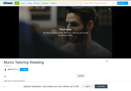 
                            7. Munro Tailoring Wedding on Vimeo