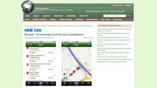 
                            10. Munzee – A scavenger hunt for your smartphone - GPS Tracklog