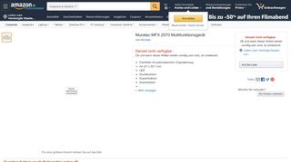 
                            6. Muratec MFX 2570 MultifunktionsgerÃ¤t: Amazon.de: Computer ...