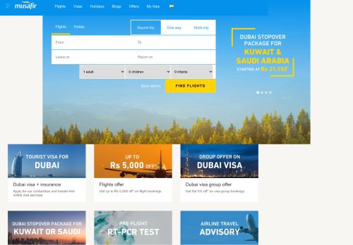 
                            1. Musafir: Book Flight Tickets, Hotels, Holiday Packages & Visa ...