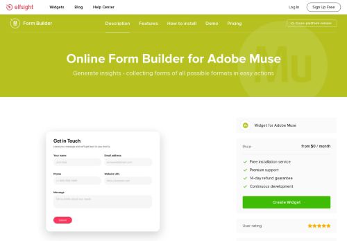 
                            12. Muse Form Builder - Add Form widget to Adobe Muse website (easy)