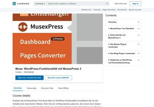 
                            5. Muse: WordPress-Funktionalität mit MusexPress 3 - LinkedIn