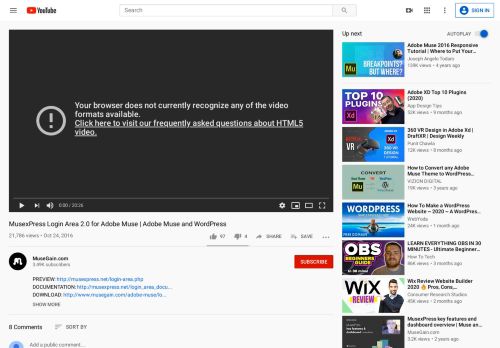
                            4. MusexPress Login Area 2.0 for Adobe Muse | Adobe Muse and ...