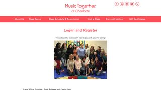 
                            12. Music Together of Charlotte - Log-in and Register