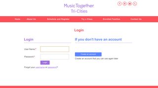 
                            6. Music Together Tri-Cities - Login