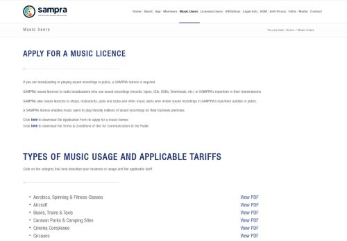 
                            7. Music Users – Sampra