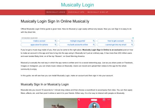 
                            4. Musically Login Sign In Online Musical.ly