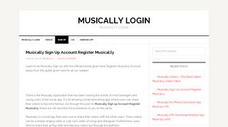 
                            9. Musically Sign Up Account Register Musical.ly