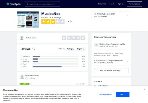 
                            8. MusicaNeo Reviews | Read Customer Service Reviews of www ...