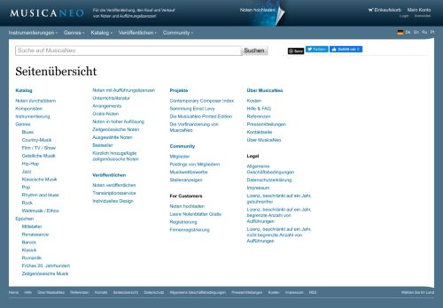 
                            6. MusicaNeo - Seitenübersicht